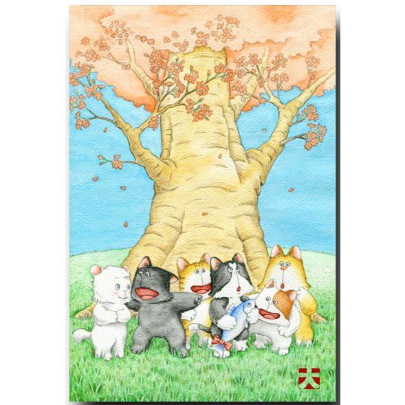 猫のポストカード 告白 野良猫にゃんず 絵葉書 : ポストカードと和雑貨