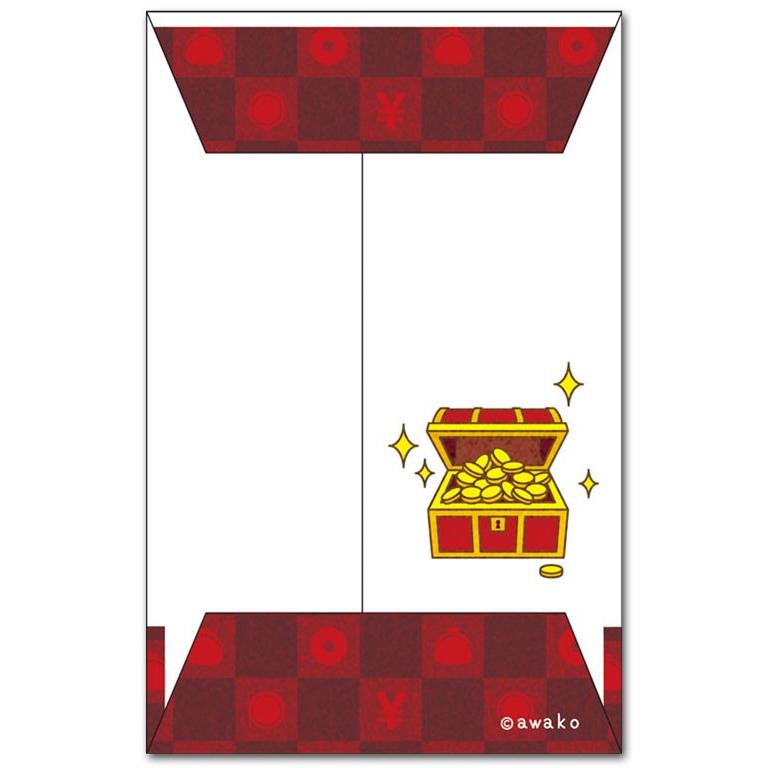 おもしろポチ袋 一億円相当 笑っちゃう祝儀袋 5枚入り : ポストカード