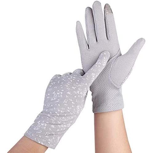 Eripro 手袋 レディース グローブ 薄手 春夏 Uvカット 日焼け防止 正式的 スマホ 滑止め付