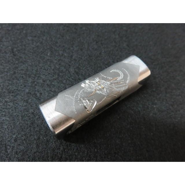 仁寿　玄能　四角　特仕上げ　龍彫り　頭のみ　１１５ｇ（３０匁）