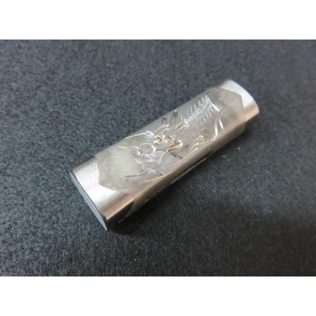 仁寿 玄能 四角 特仕上げ 龍彫り 頭のみ 185g（50匁