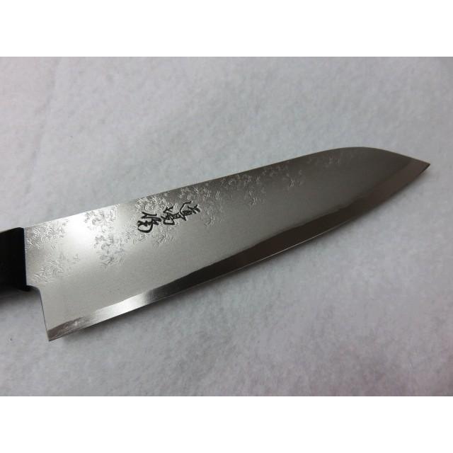 播州三木刃物　道場作 鎚目模様 切付　牛刀　190mm 包丁　青紙鋼　未使用 播州三木刃物 道場作 鎚目模様 切付 牛刀 190mm 包丁 青紙鋼 未