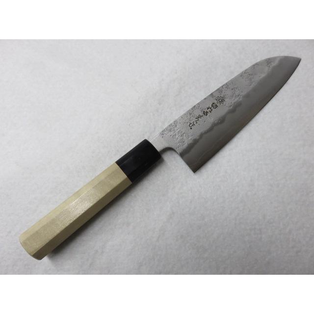 切れるよろこび 銀3鋼 梨地仕上げ 三徳包丁 165mm 水牛八角柄 : SHOP  