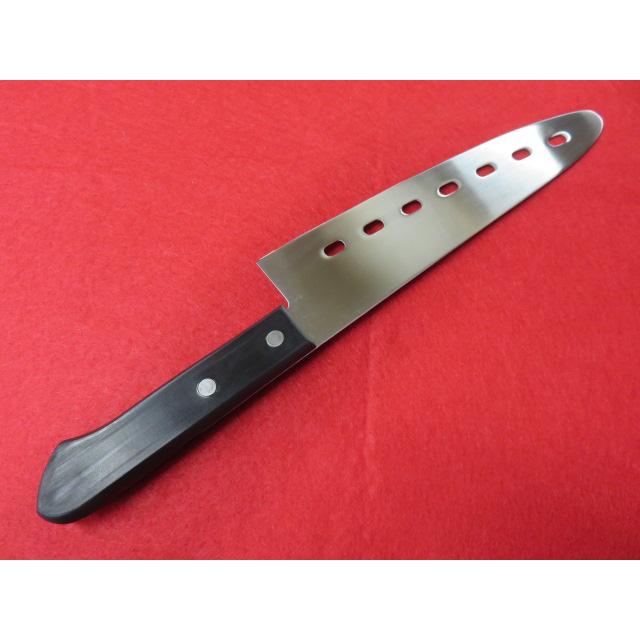TOJURO モリブデン鋼 穴明先丸万能包丁 180mm No.26 : SHOP TOJURO モリブデン鋼 穴明先丸万能包丁 180mm No.26 : SHOP