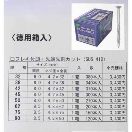 ウイング ステンレス万能ビス 45mm 1箱300本入 徳用箱 : SHOP YAMANI