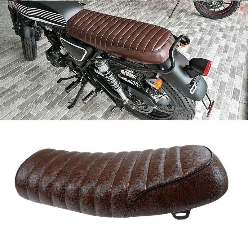 カフェレーサー シート SR400/500 W400 GB250 250TR ST250 GN125 CG125 YB125SP CB1100 XSR9 ホンダ ヤマハ カワサキ スズキ 茶｜shop-yk