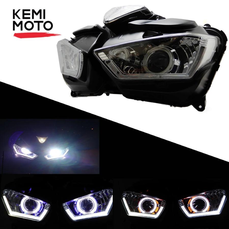 ヤマハ Yzf R25 R3 プロジェクターヘッドライト Hid 今だけスーパーセール限定 オートバイヘッドライト天使悪魔アイ 13 17