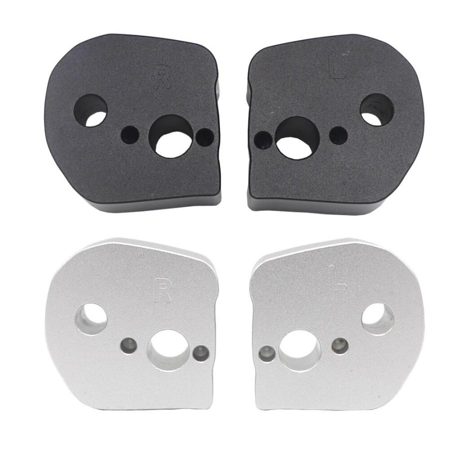 ハンドルバー ライザー 1インチ 25mm アップ 高さ カスタム 取り付け シルバー ブラック オートバイ バイク ヤマハ FJR 1300 2006-2020