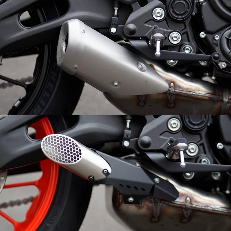MT07マフラーカバー 排気管 マフラー先端 カバー ヤマハ MT-07 MT07 2021 バイク パーツ