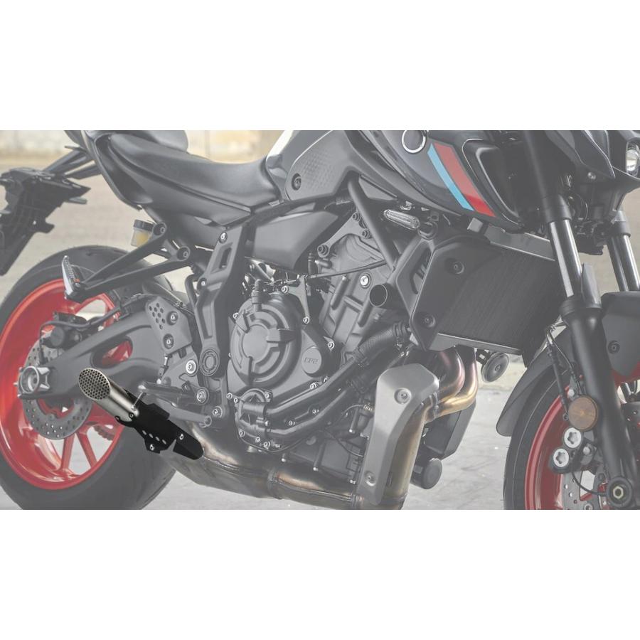 MT07マフラーカバー 排気管 マフラー先端 カバー ヤマハ MT-07 MT07 2021 バイク パーツ