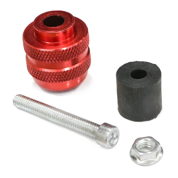 ю HONDA CBX400F ハンドルバーエンド [ レッド ] 左右 内径： 13mm 