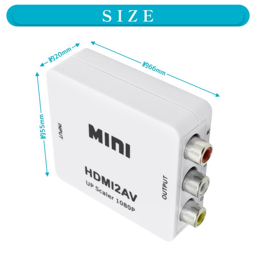 ю ミラーリング キット HDMI ⇒ RCA 変換 アダプタ ケーブル スマホ