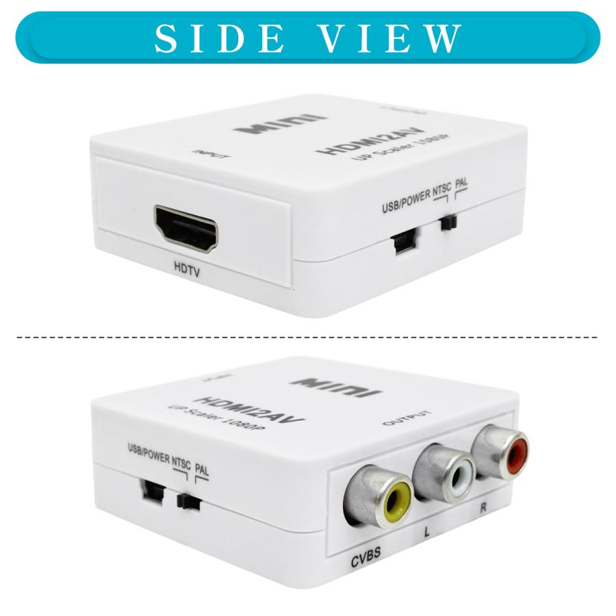 ю ミラーリング キット HDMI ⇒ RCA 変換 アダプタ ケーブル スマホ