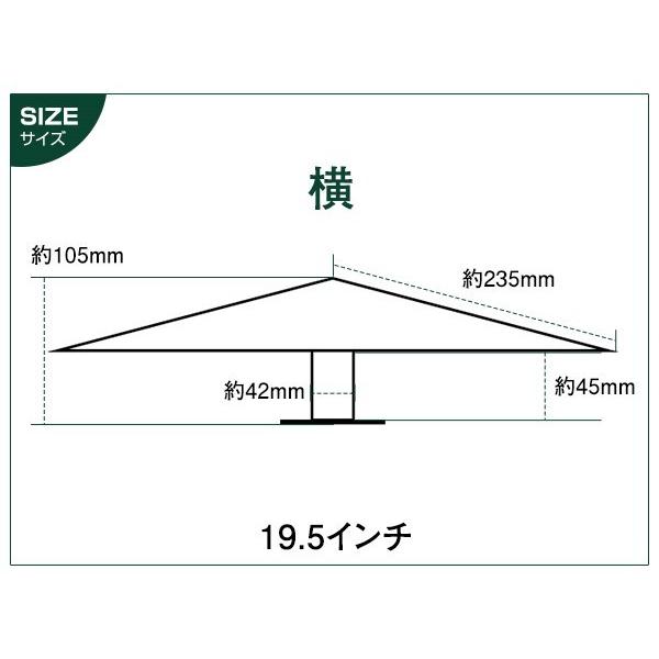 一文字型 ホイールスピンナー ウロコ 19.5インチ 3穴 4穴 対応 左右