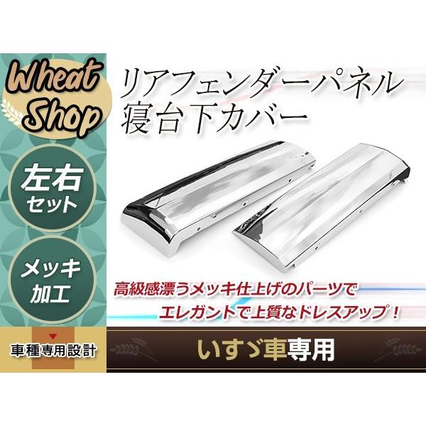 いすゞ 4トン 07フォワード メッキ リアフェンダーパネル 寝台下カバー