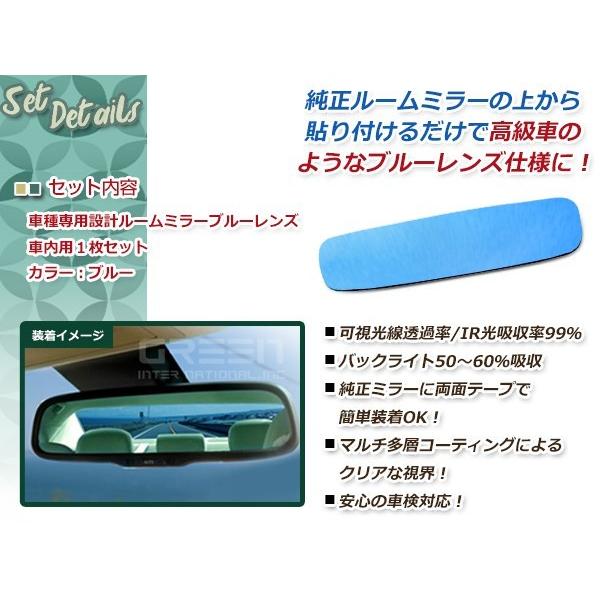 日産 マーチ K12 ブルーレンズ ルームミラー バックミラー ドレス