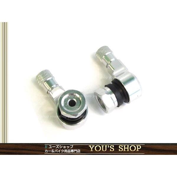 新品 アルミ CNC削り出し 90度 L型 エアバルブ 空気入れ 空気圧 原付