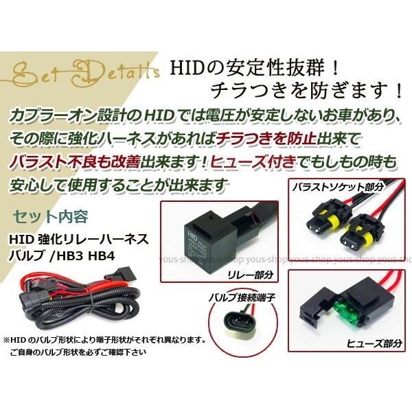 HID ヘッドライト バックフォグ バラスト リレー付き 新品 加工品 流用 HID 電源強化 リレーハーネス HB3 HB4 ヘッドライト フューズ 電圧