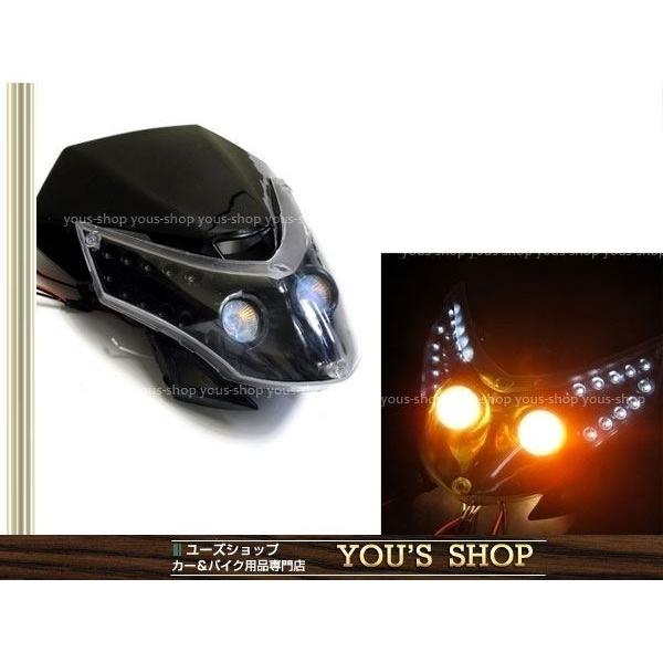 Suzuki DR-Z400 純正 バイク用 角型黒ヘッドライト LEDヘッドライト RMX250 RM-Z40 DR-Z400 DR250 SB250 KS50 KSR50