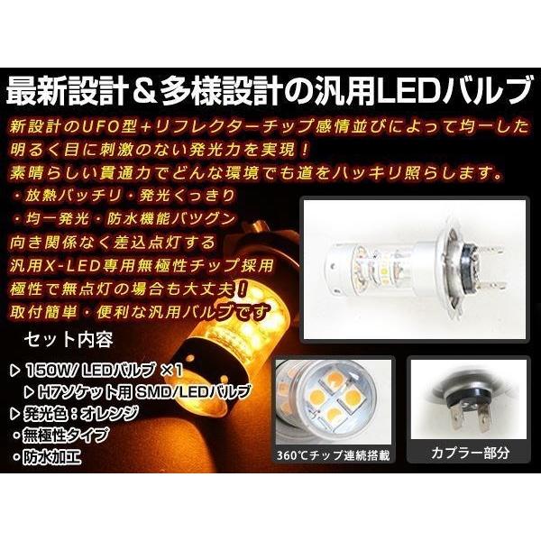 HONDA YZF-R6 5SL LED 150W H7 バルブ ヘッドライト 12V/24V イエロー