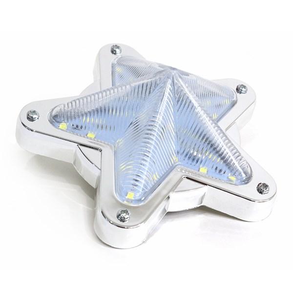 星型 LED サイドマーカー 12V 24V 2個 ホワイト 白 星マーカー 星型 LED サイドマーカー 12V 24V 2個 ホワイト 白 星マーカー