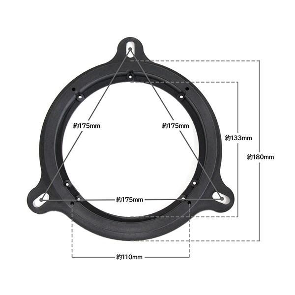 ю 日産 ローレル GC35 H9/6〜H14/8 スピーカー 17cm用 インナー