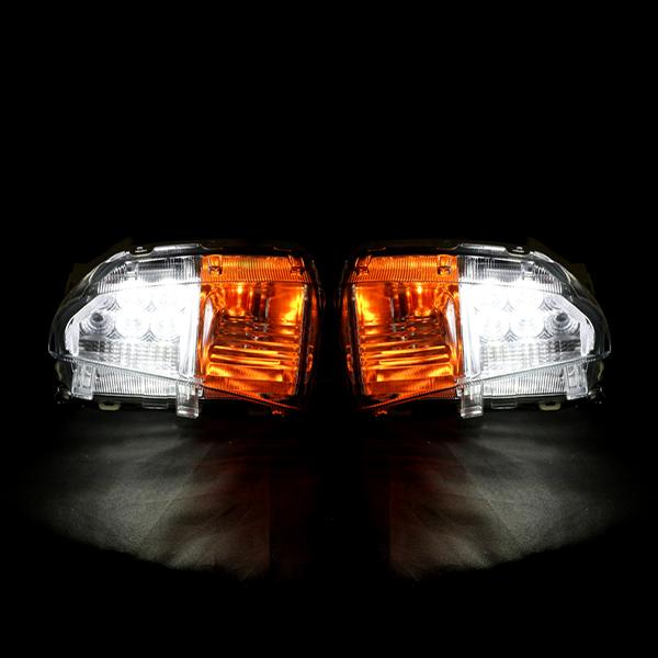 プリウスPHV 35系対応 フロントウインカー デイライト付き US仕様北米仕様 Б LED US 北米仕様 フロントウインカー 左右セット デイライト