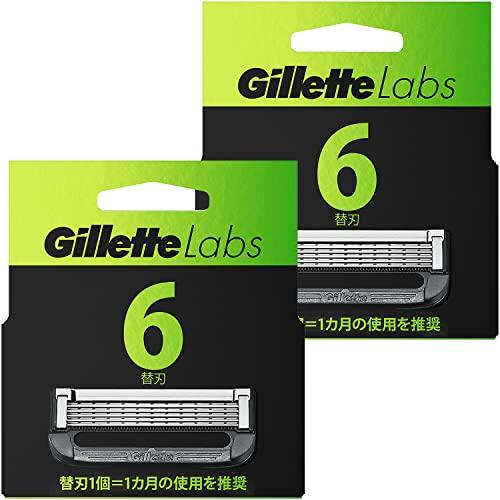 ジレット　ラボ　Gillette　Labs　替刃12個入り シェービングフォーム ジレットラボ Labs 髭剃り 替刃 12個 カミソリ 剃刀 メンズ 深剃り