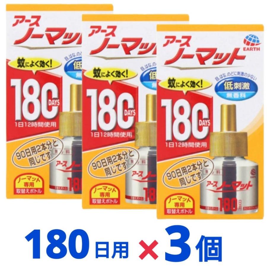 アースノーマット 詰め替え 蚊取り 蚊除け 置き型 無香料 180日 屋内