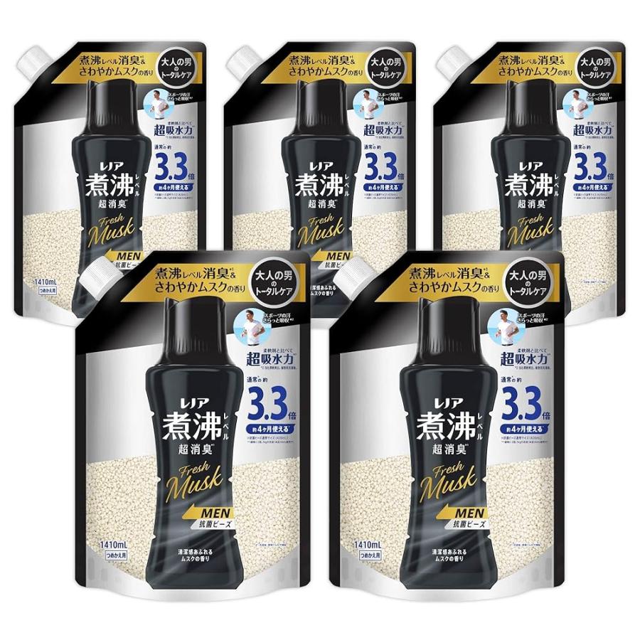 レノア 煮沸レベル超消臭 抗菌ビーズ MEN Fresh Musk 清潔感あふれる