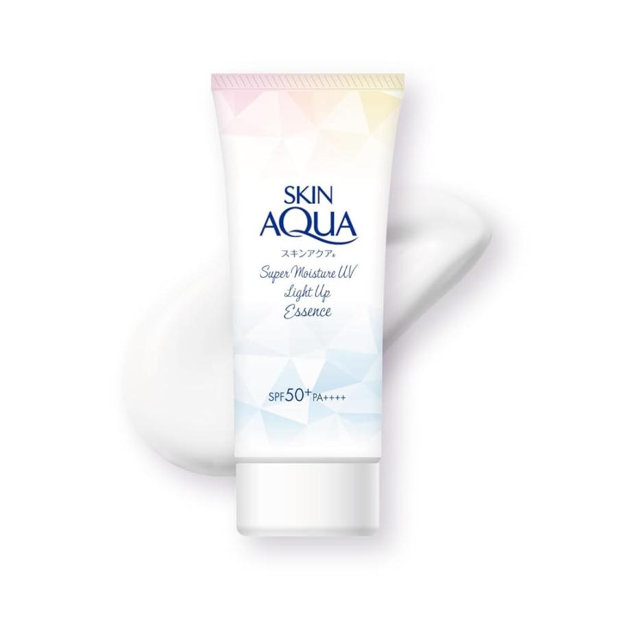 スキンアクア SKIN AQUA スーパーモイスチャーUV ライトアップエッセンス 70g フローラルミュゲの香り SPF50+ PA++++  化粧下地 日焼け止め（Yahoo!・SHOP YPP ヤフー店）