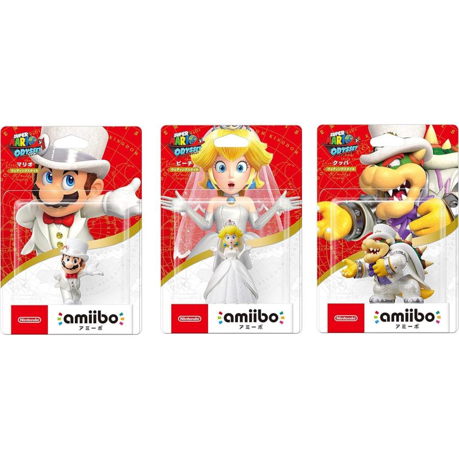 amiibo マリオ & ピーチ クッパ ウェディングスタイル スーパーマリオ