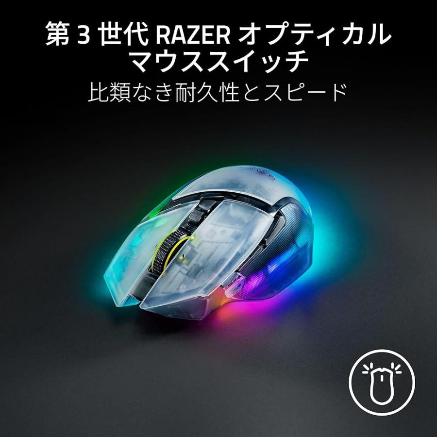 Razer レイザー ゲーミングマウス Basilisk V3 Pro 35K Phantom White