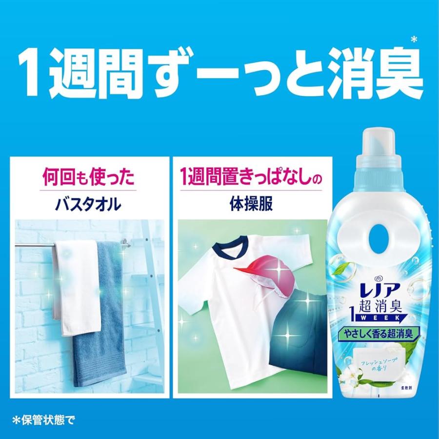 レノア 超消臭1WEEK 柔軟剤 やさしく香る超消臭 フレッシュソープ