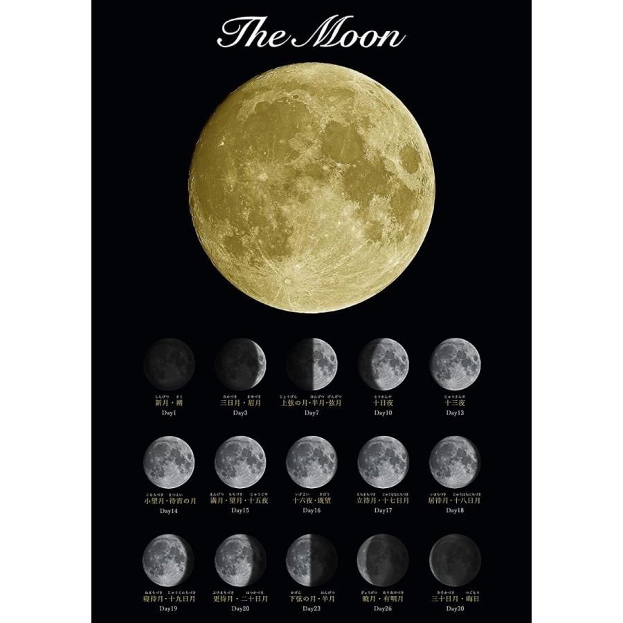 宇宙と月シリーズお風呂ポスターカレンダー 月の満ち欠け タイトル大 E2 0616 399 恵比寿家 通販 Yahoo ショッピング