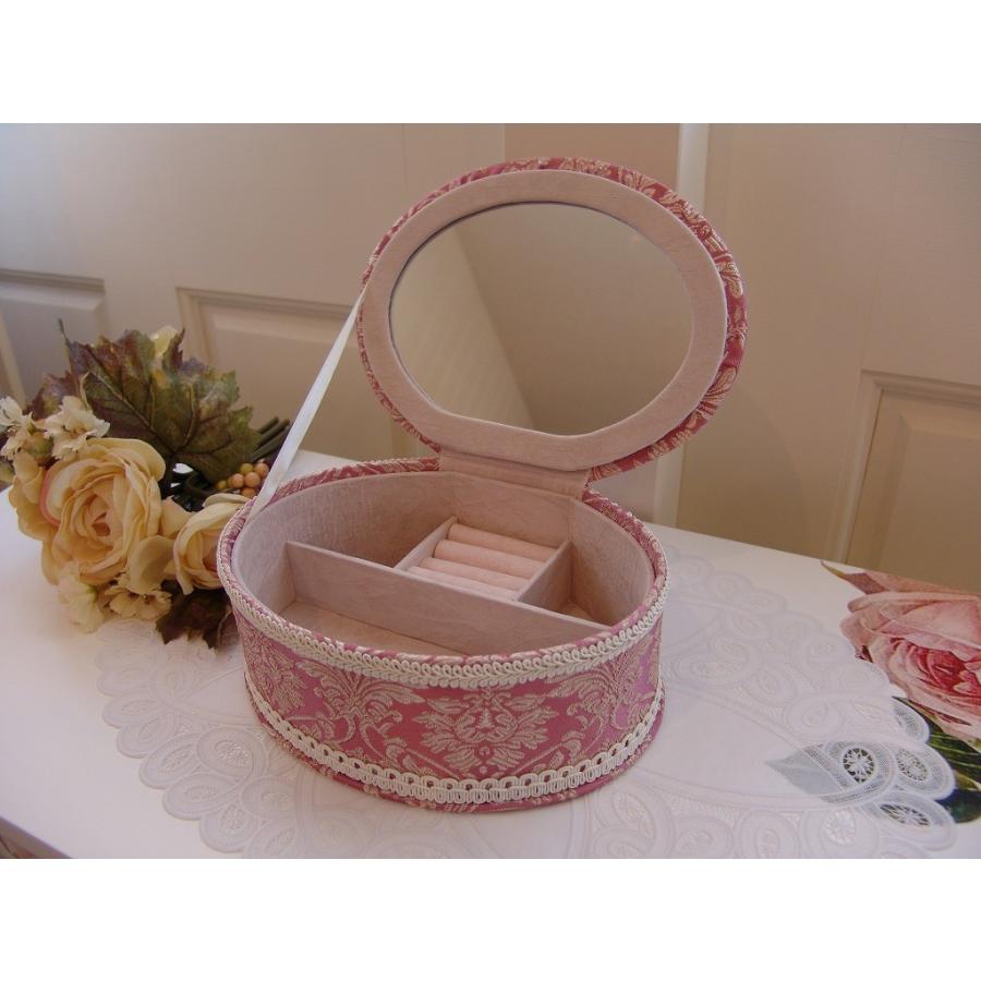 ジュエリーボックス オーバル ロココ調 ミラー付き ピンク ゴールド インテリア 宝石箱 C Com34 雑貨ショップ由 遊 通販 Yahoo ショッピング