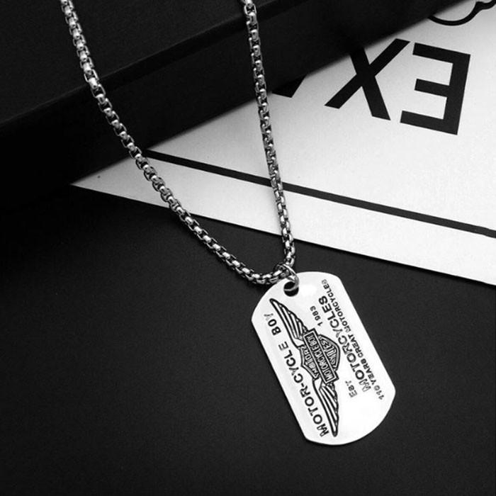 シルバーネックレス ドッグタグ プレート ミリタリー ベネチアン
