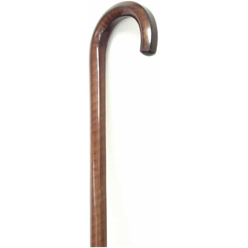 椿天然縞六角形曲りステッキ（杖） 【送料無料】 : 転ばぬ先の杖のお店