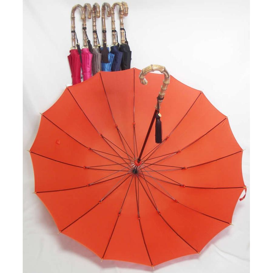 前原傘 ブランド レディース 長傘 婦人用 雨傘 16本骨 カーボン傘 前原