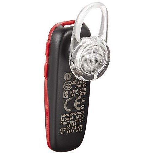 【国内正規品】 PLANTRONICS Bluetooth ワイヤレスヘッドセット (モノラルイヤホンタイプ) M70 Black-Red M70-BR 送料無料｜shop101｜02