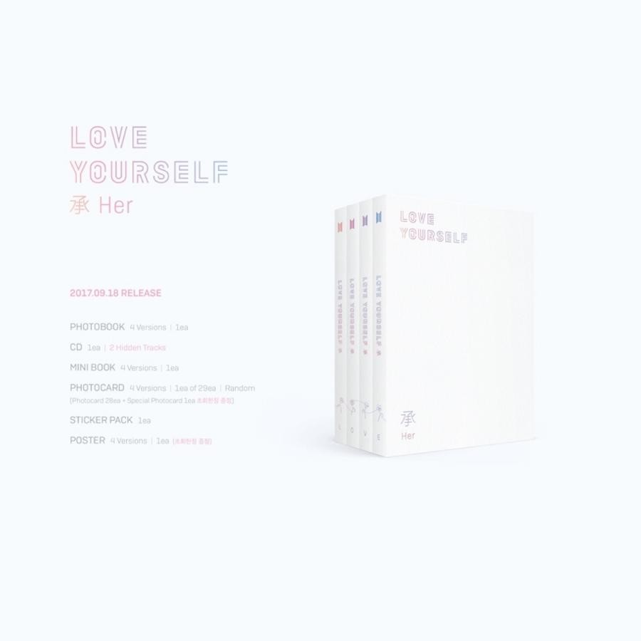 全曲和訳 Bts Love Yourself 承 Her 5th Mini Album 防弾少年団 5集 ミニ アルバム レビューで生写真5枚 送料無料 Bts Cd 00 Fp5 Ver 1 Play Music 通販 Yahoo ショッピング