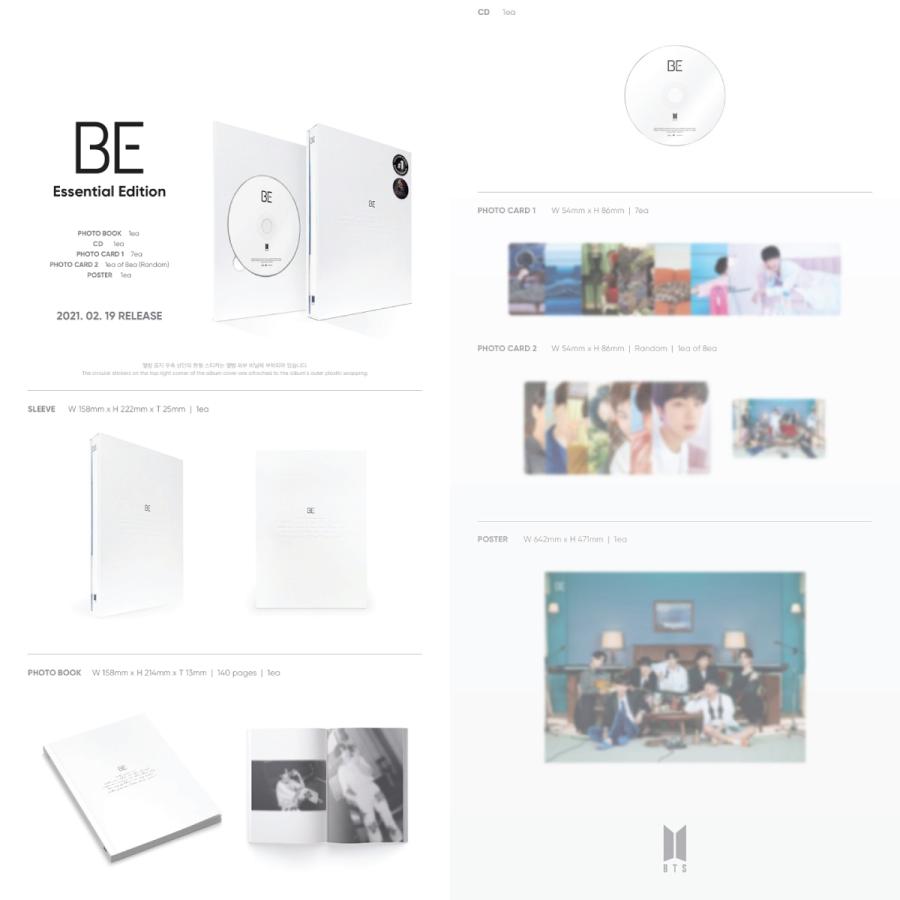 【ESSENTIAL】【和訳選択】BTS BE ESSENTIAL EDITION 防弾少年団 BE エッセンシャル【ポスターなしでお得】｜shop11｜02