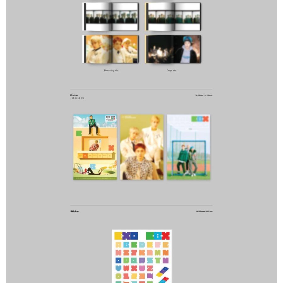 和訳選択】EXO CBX BLOOMING DAYS 2ND MINI チェンベクシー 2集 ミニ 