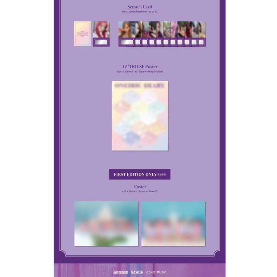 和訳選択】【ポスター指定】IZ*ONE ONEIRIC DIARY 幻想日記 3RD MINI