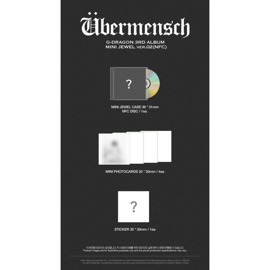 MINI JEWEL CASE VER】【和訳選択】【NFC】G-DRAGON - 3rd Album