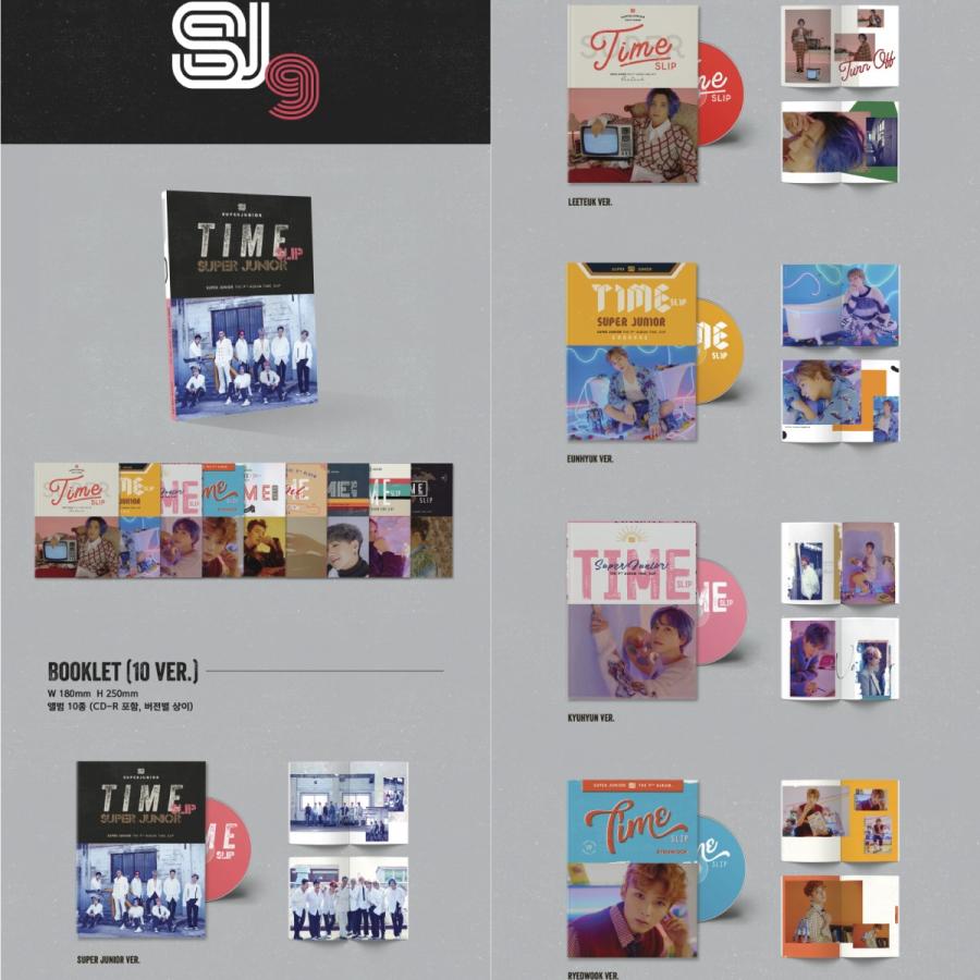 CD】【和訳選択】SUPER JUNIOR TIME SLIP 9TH ALBUM スーパージュニア 