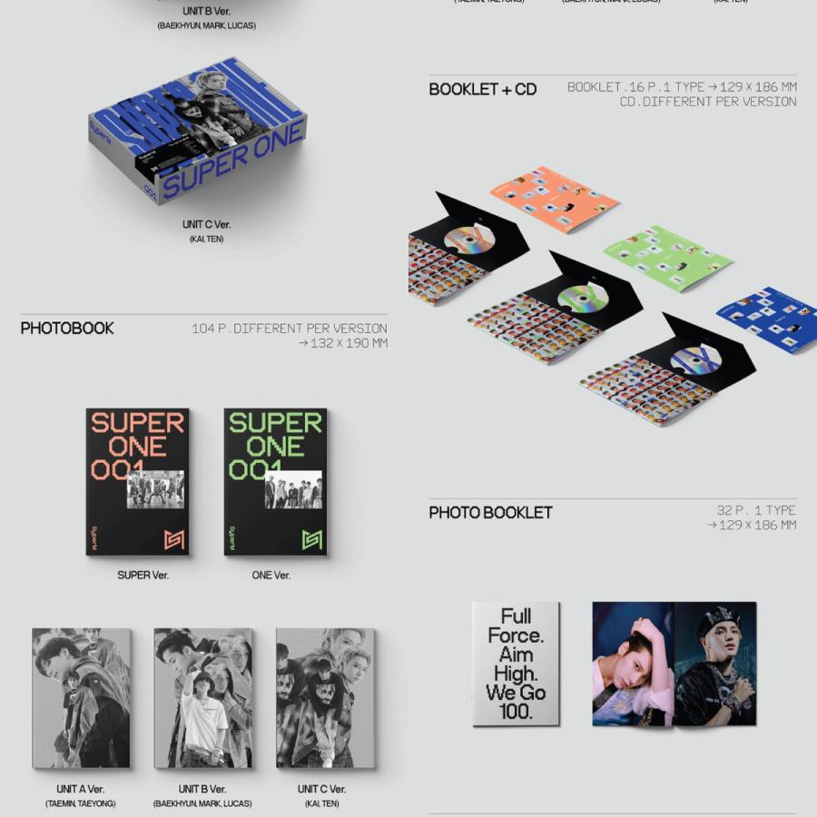 VER選択】【アジア盤】【和訳選択】SUPERM SUPER ONE 1ST FULL ALBUM M