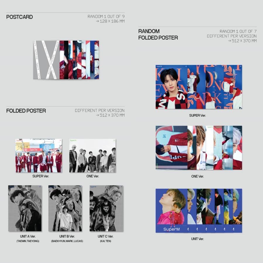 VER選択】【アジア盤】【和訳選択】SUPERM SUPER ONE 1ST FULL ALBUM M