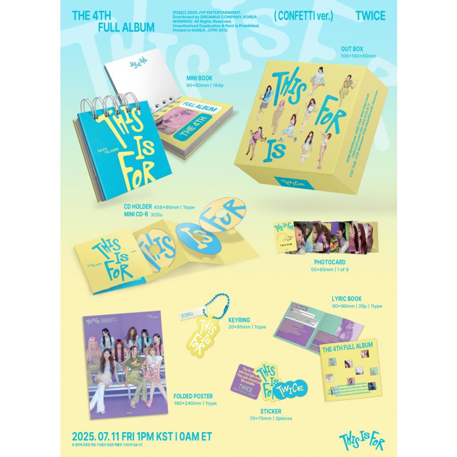 和訳選択】TWICE - 4TH ALBUM [THIS IS FOR] (CONFETTI VER