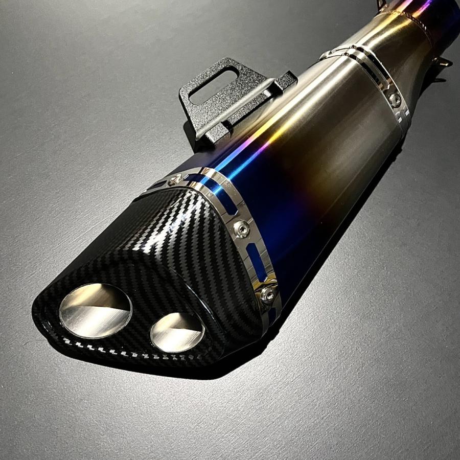 ☆国内在庫有☆ ステンレス サイレンサーΦ50.8 デュアルエンド 2本出し